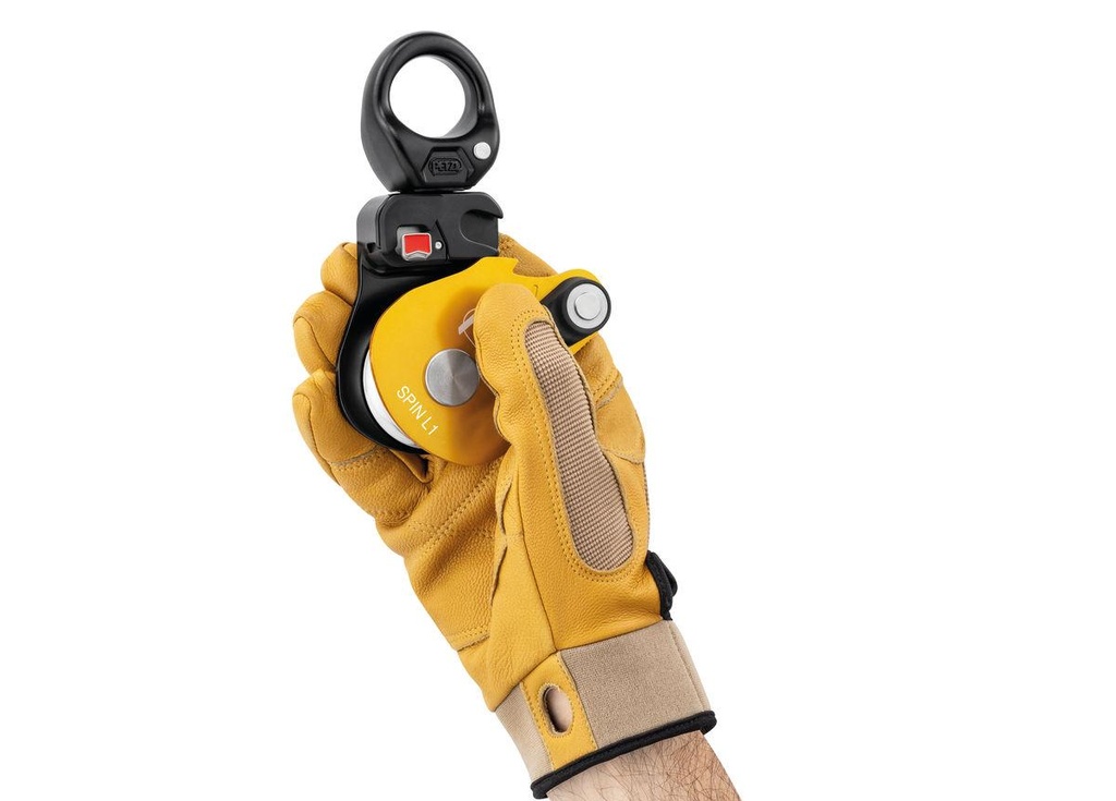 SPIN L1 - Poulie simple à très haut rendement avec émerillon PETZL